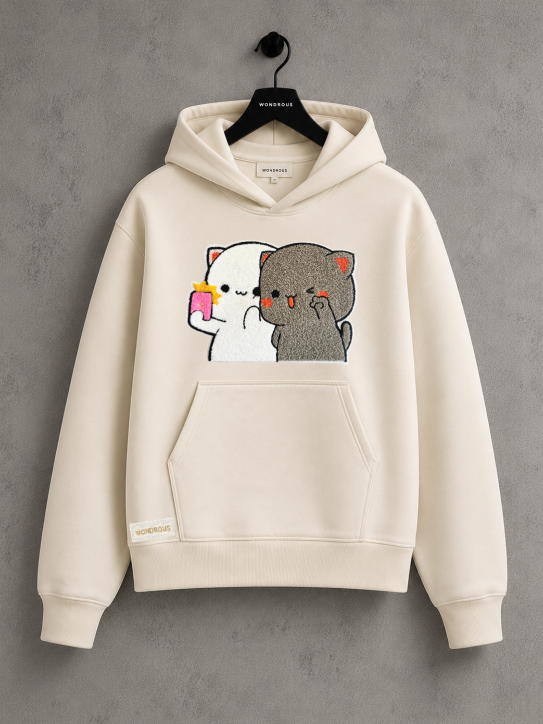 Embroidery Peach Goma Hoodie