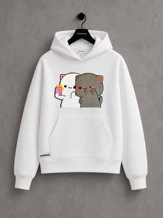 Embroidery Peach Goma Hoodie