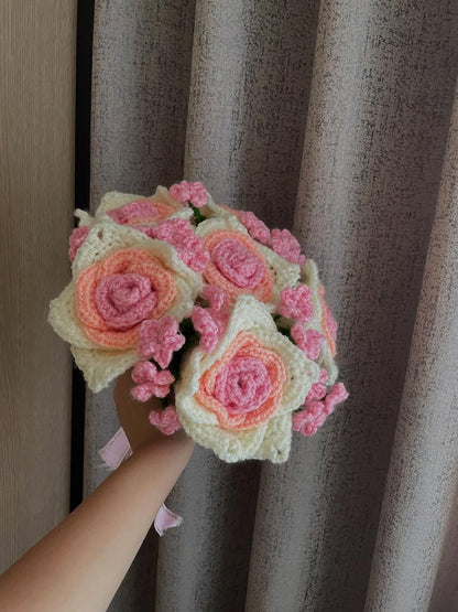Omber Pink Roses Bouquet