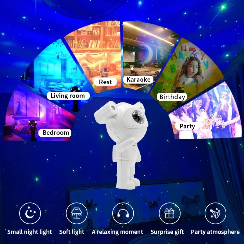 Galaxy Astronaut Projector Bluetooth Speaker