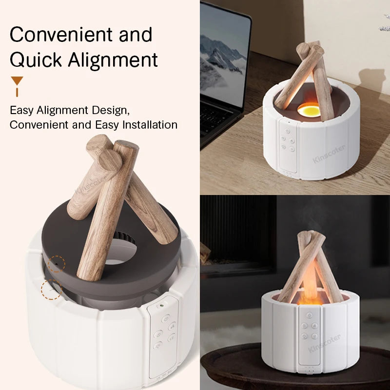 Humidificateur à flamme aromatique 