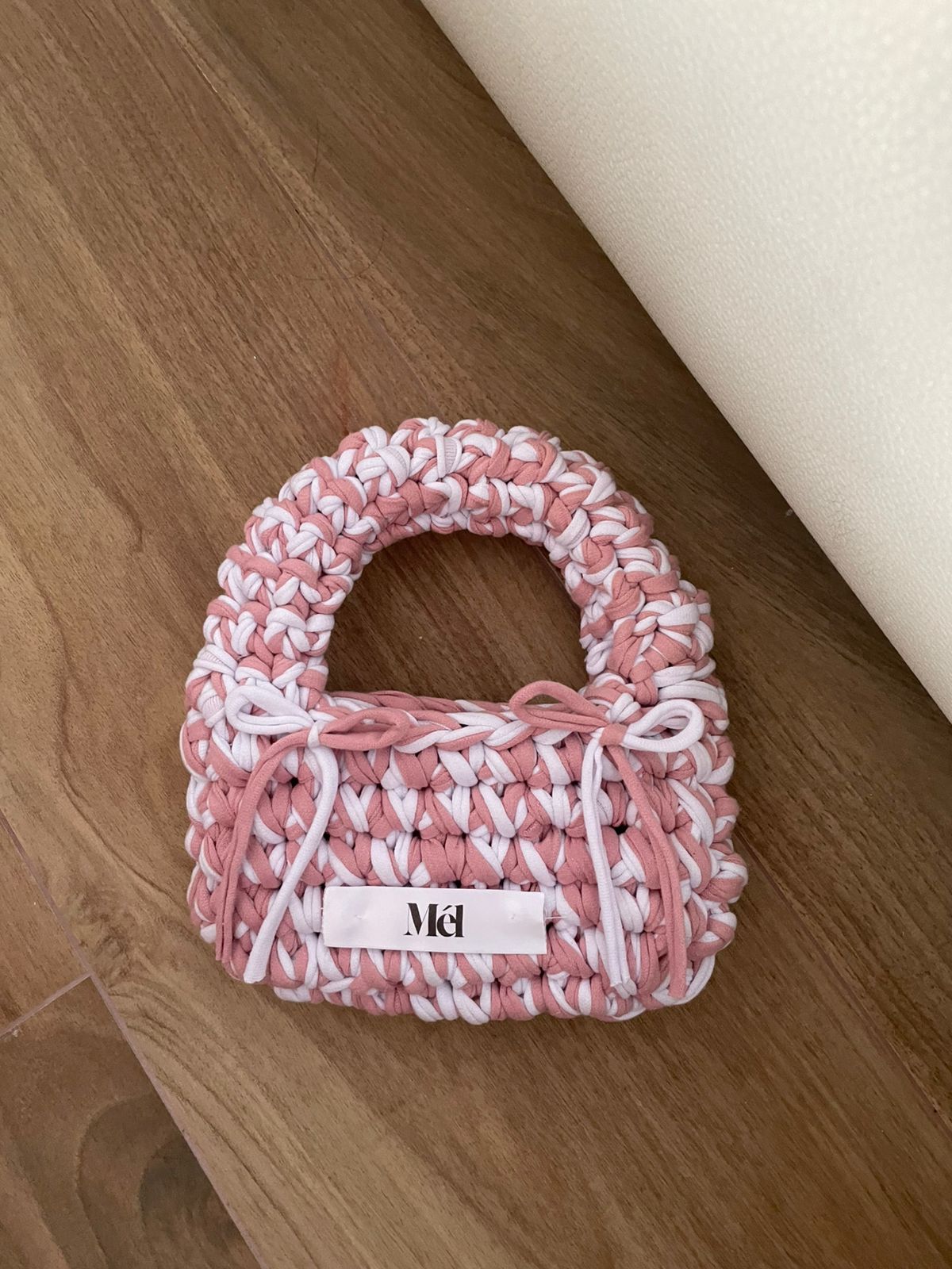 Petit Mini Sac Rose Meringue 