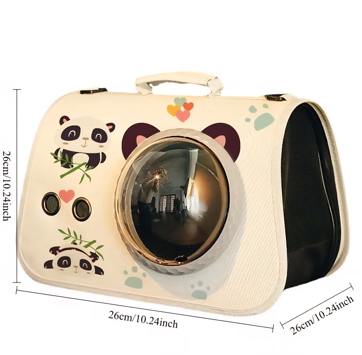 Sac de transport pour animaux avec fenêtre à bulles