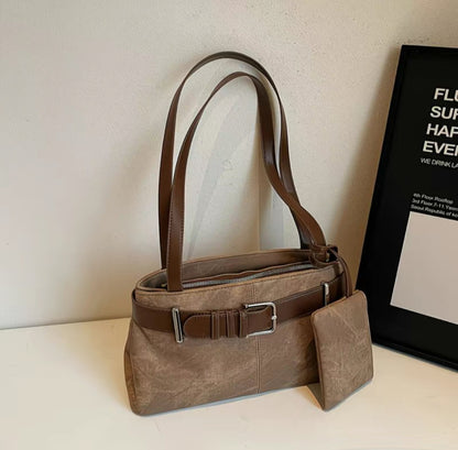 Vintage Buckle Shoulder Bag