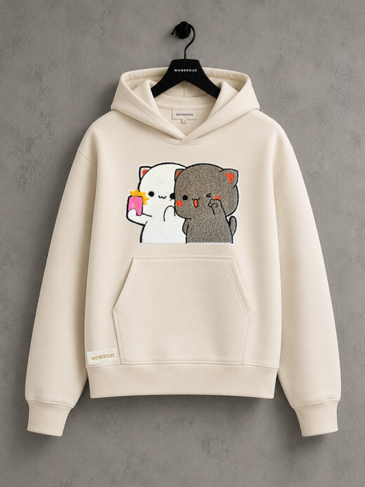 Embroidery Peach Goma Hoodie