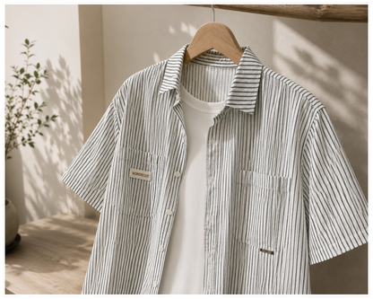 Wondrous Sage Stripe Shirt 🌿