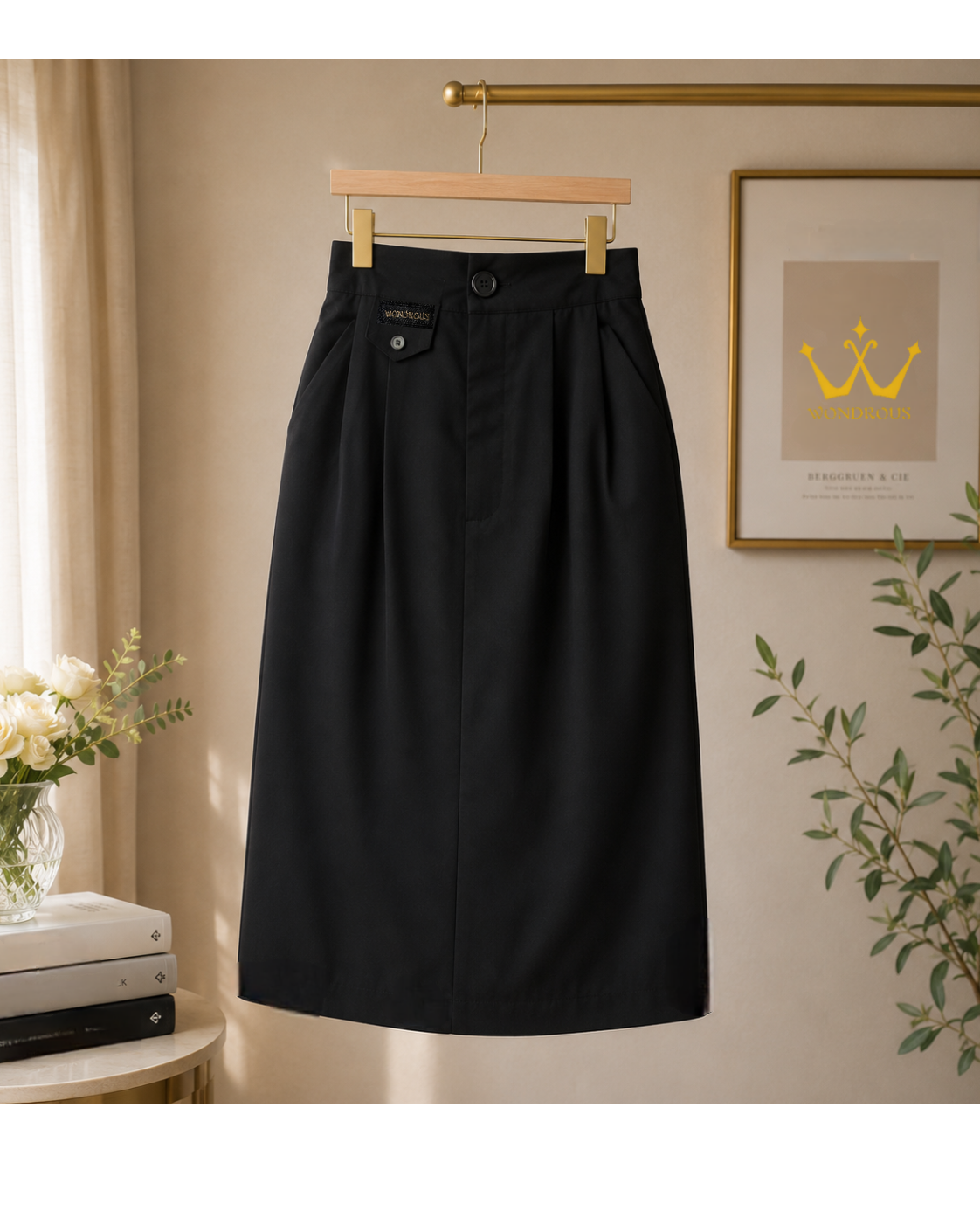 Minimalist Midi Skirt