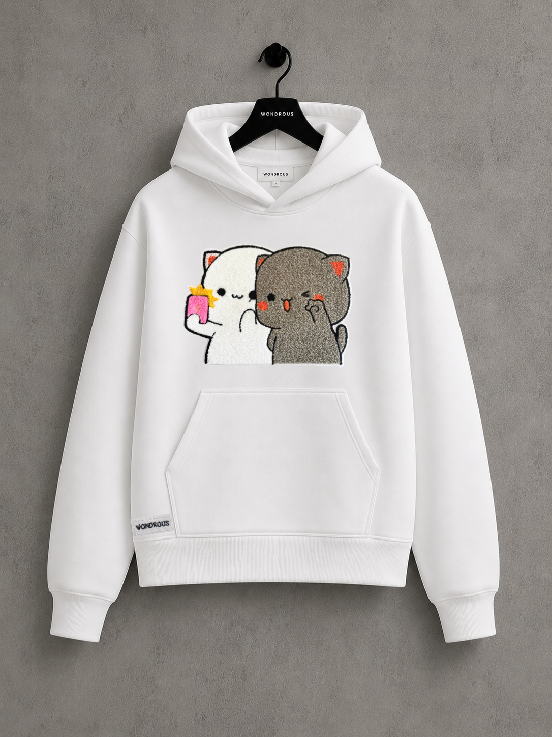 Embroidery Peach Goma Hoodie