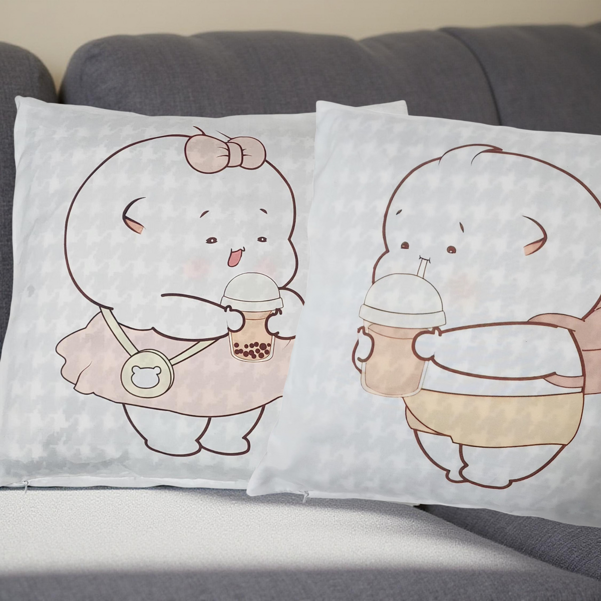 2PCS Soso Jojo Drinking 2 Case (Pillow not Included)