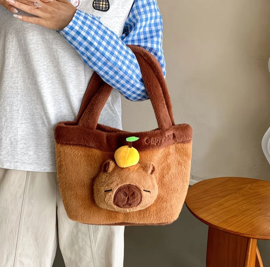 Capybara Plush Bag