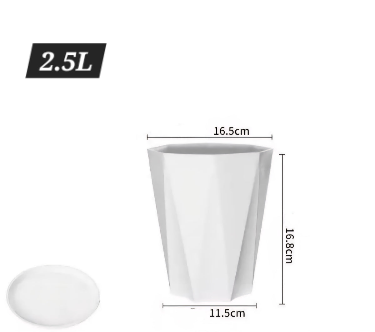 4PCS Plastic plant Pots