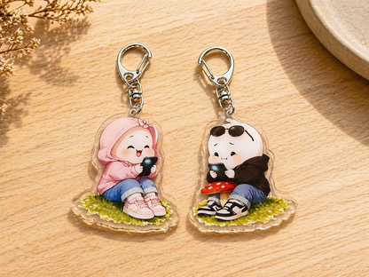 2/4 PCS Soso Jojo Keychain