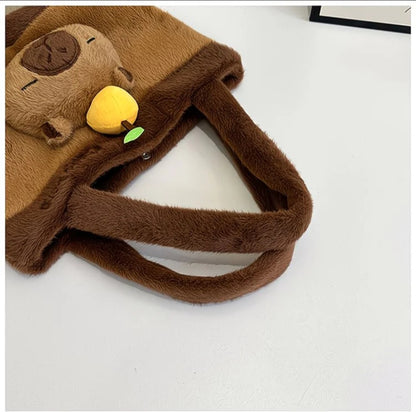 Capybara Plush Bag