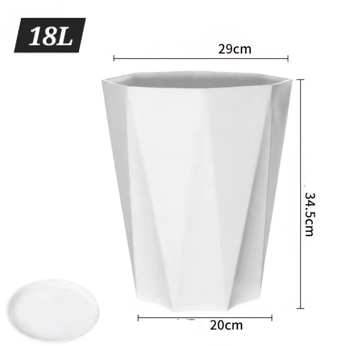 4PCS Plastic plant Pots