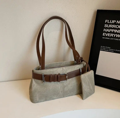 Vintage Buckle Shoulder Bag