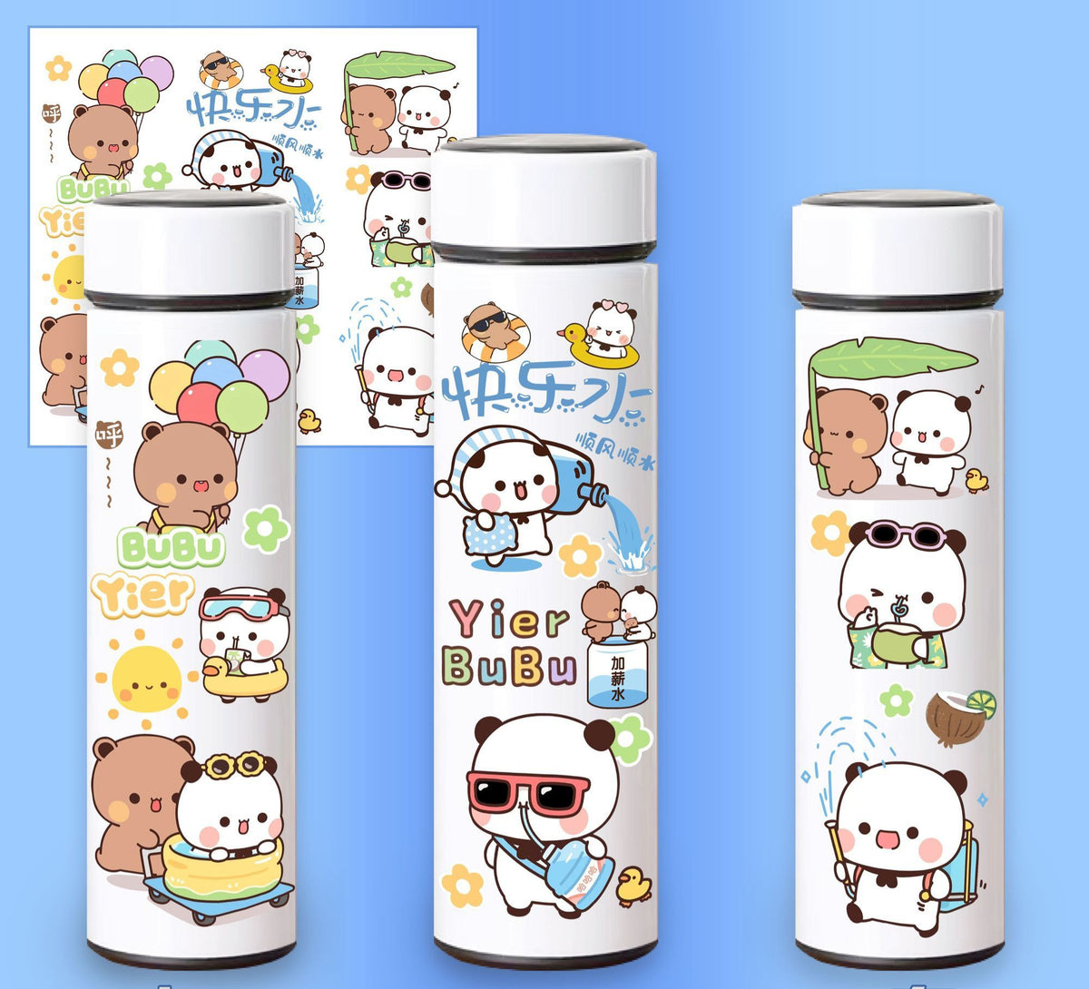 Smart Thermos Bottle + Free Brush & Sleeve-